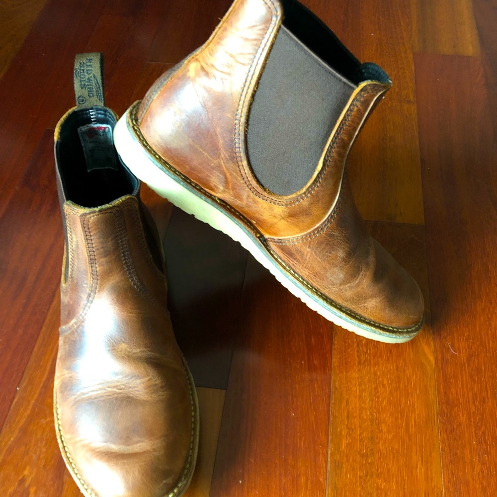 Red Wing Shoes Brown Leather Boots